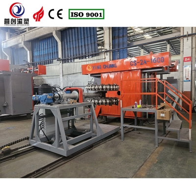 Αγορά 220V/380V/440V Voltage Shuttle Rotomolding Machine με σύστημα ελέγχου PLC και ρυθμιζόμενη ταχύτητα περιστροφής για pickleball online manufacture