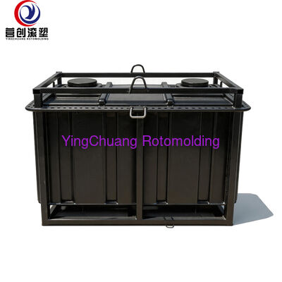 Αγορά Προσαρμοσμένο ορθογώνιο ρεζερβουάρ καυσίμου Rotomold, ολοσυγκολλημένο σιδερένιο περιστροφικό καλούπι με πλαίσιο ανύψωσης για πλαστική κατασκευή δεξαμενής ντίζελ διαδικτυακή κατασκευή