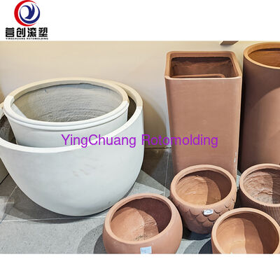 Αγορά OEM Custom Shape Rotomolded Planter, Ανθεκτικό στις καιρικές συνθήκες Μεγάλη πλαστική γλάστρα για εμπορική πρασινάδα τοπίων διαδικτυακή κατασκευή