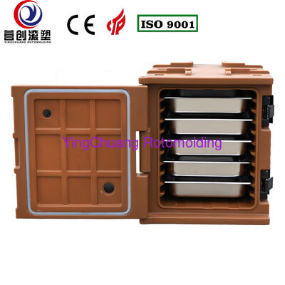 Αγορά YINGCHUANG OEM 75L Καφέ λαβή καφέ Τύπος Rotomolded Insolated Box, Παχύς αφρός PU ζεστό & κρύο κράτημα GN Pan Food Ντουλάπι μεταφοράς για τροφοδοσία Καντίνα Κεντρική κουζίνα διαδικτυακή κατασκευή
