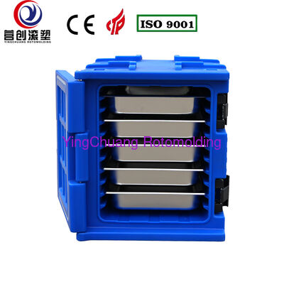 Αγορά YINGCHUANG OEM 75L Μπλε λαβή Τύπος Rotomolded Insolated Box, Παχύς αφρός PU Ζεστό & Κρύο Κράτημα GN Pan Food ντουλάπι μεταφοράς για εστίαση Καντίνα Κεντρική κουζίνα διαδικτυακή κατασκευή