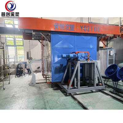 Μηχανή Rotomoulding Shuttle Certified CE για δεξαμενή νερού, βενζίνη και ντίζελ.