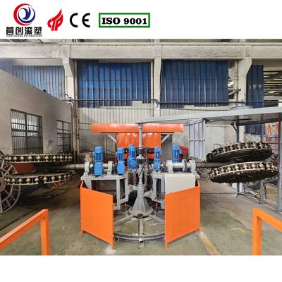 Υδραυλική ανύψωση καρουζέλου Rotomoulding Machine με σύστημα ασφάλειας και 3-10mm περιστρεφόμενο πάχος βραχίονα για pickleball