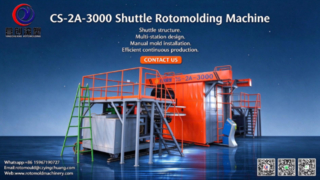 CS-2A-3000 Περιστροφική μηχανή χύτευσης λεωφορείων | Σχεδιασμός Πολλαπλών Σταθμών με Εύκολη & Ακριβή Χειροκίνητη Μορ